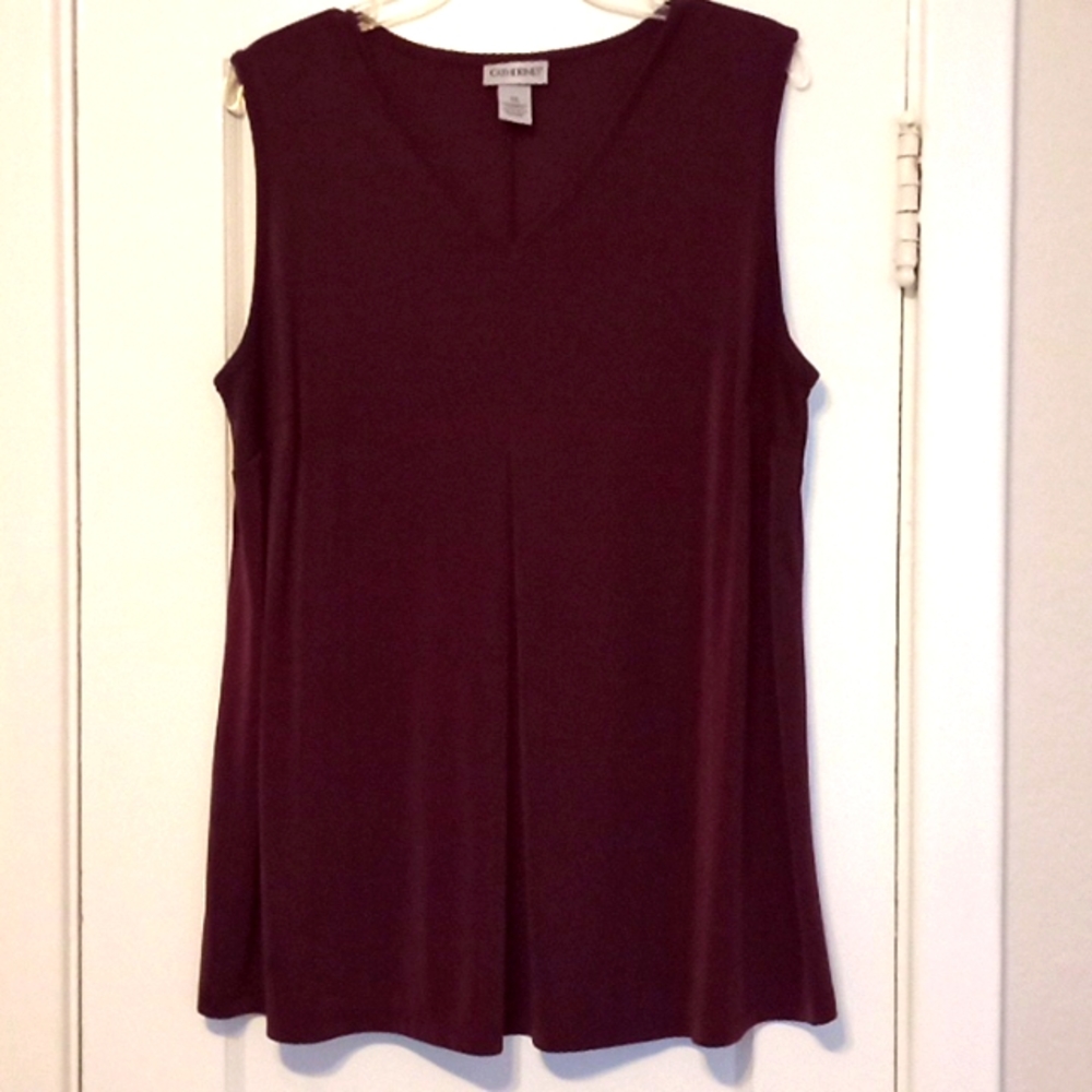 Catherine's Woman's Blouse, Plum, Size OX (GUC)